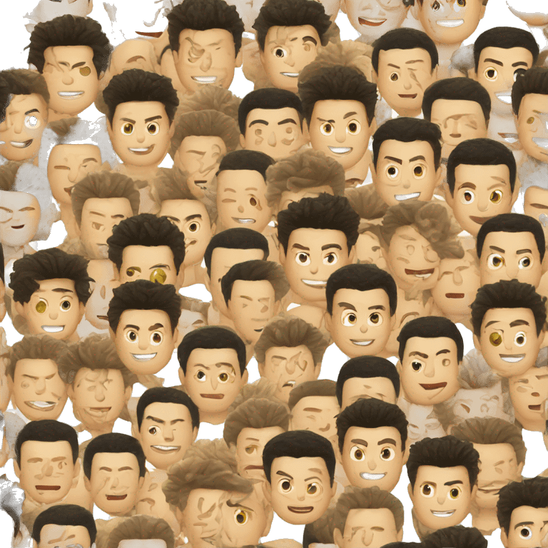 Ronaldo noodles hair emoji