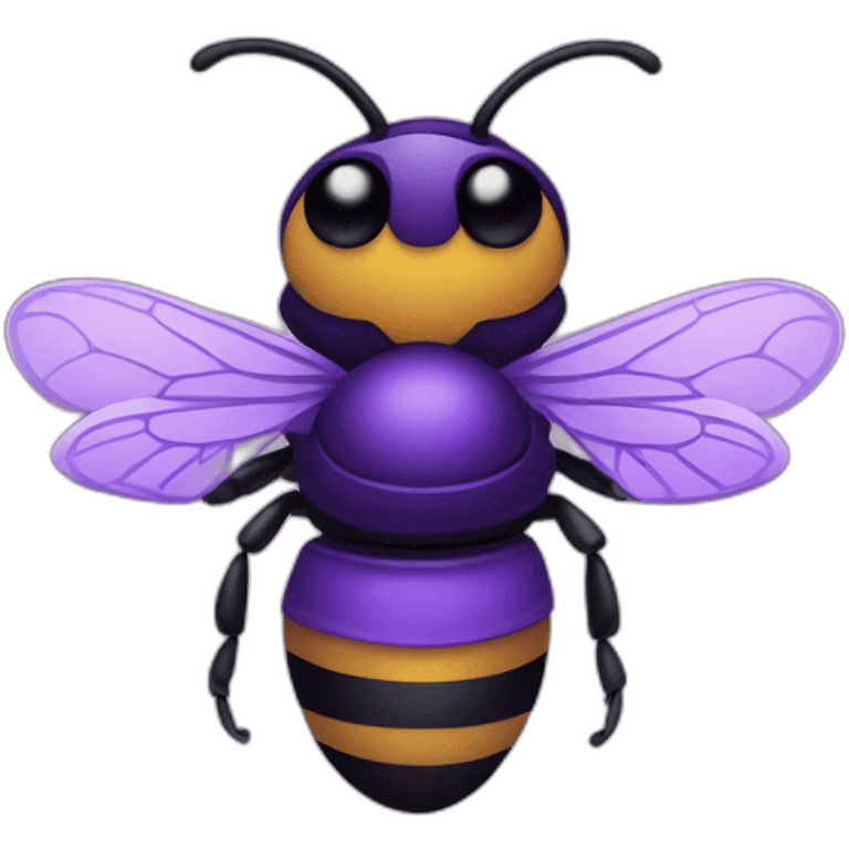 purple bee emoji