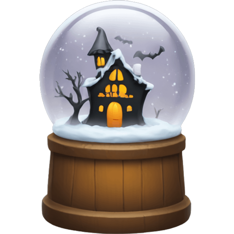 halloween snow globe, no background emoji