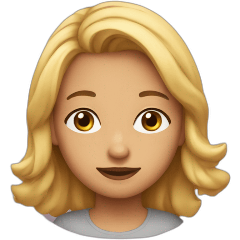 Une fille qui dit i love you  emoji