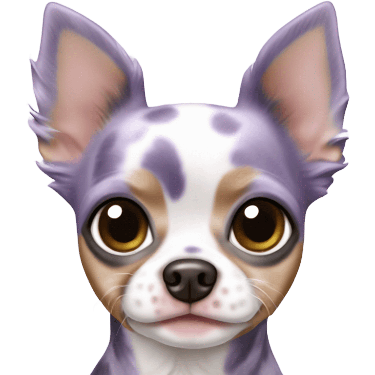 Lilac merle tea cup chihuahua emoji