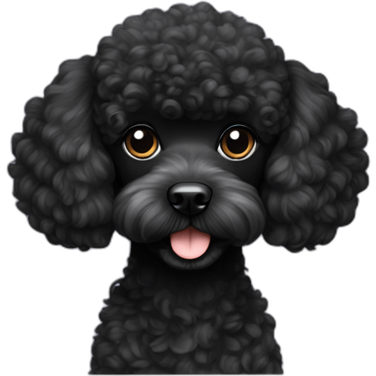 black MINI poodle emoji