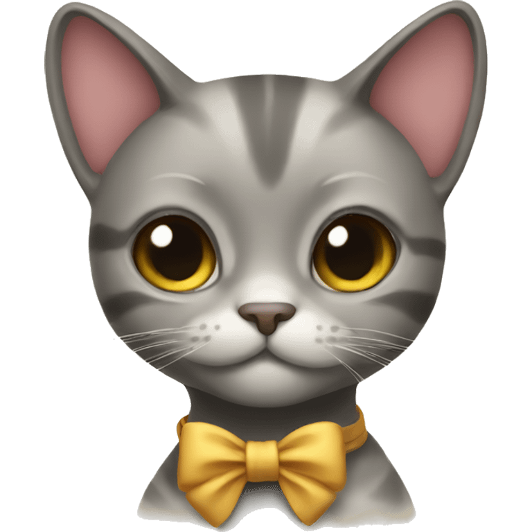 cat with bow emoji