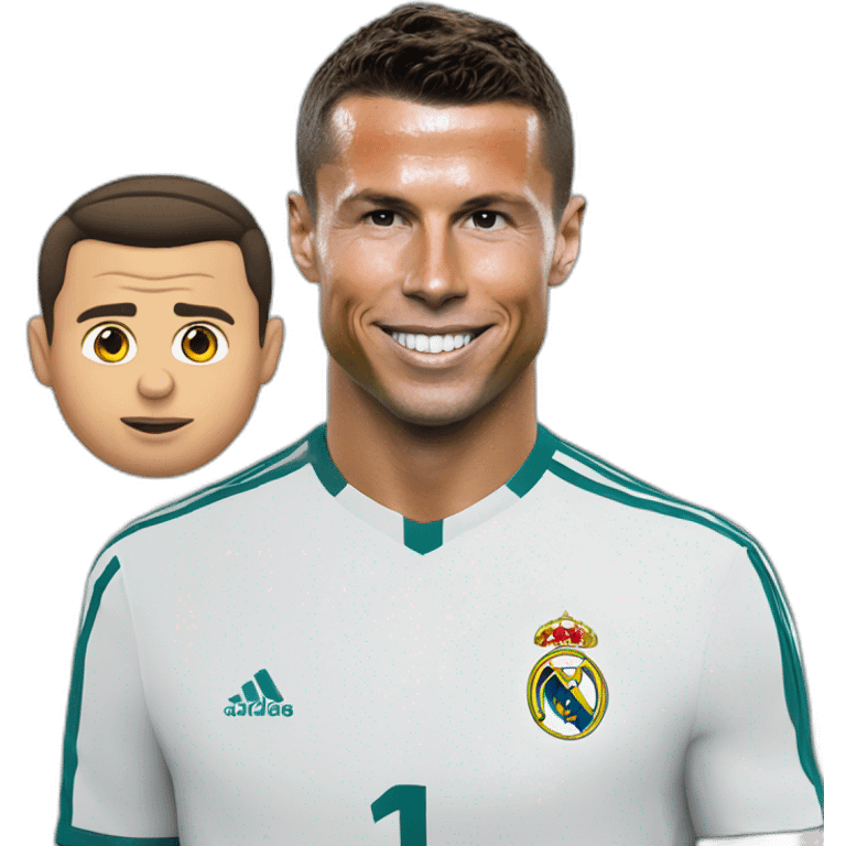 Ronaldo avec Macron emoji