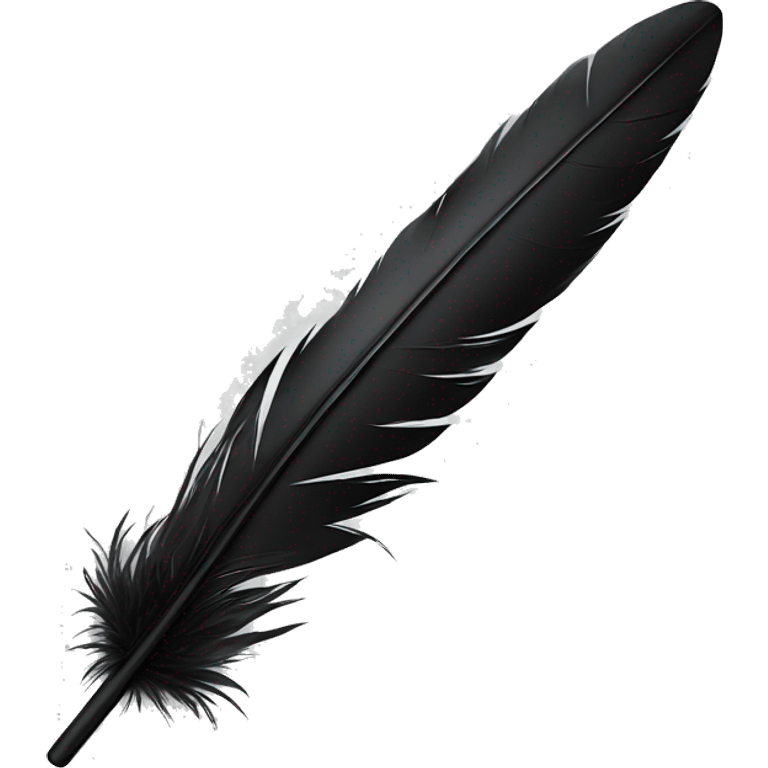 black feather pen emoji