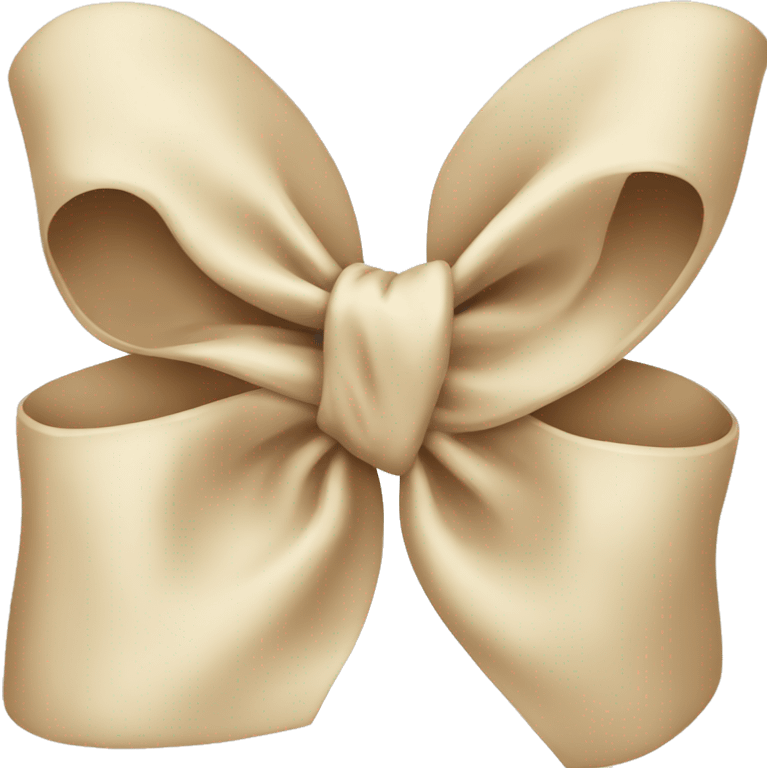 Beige bow emoji