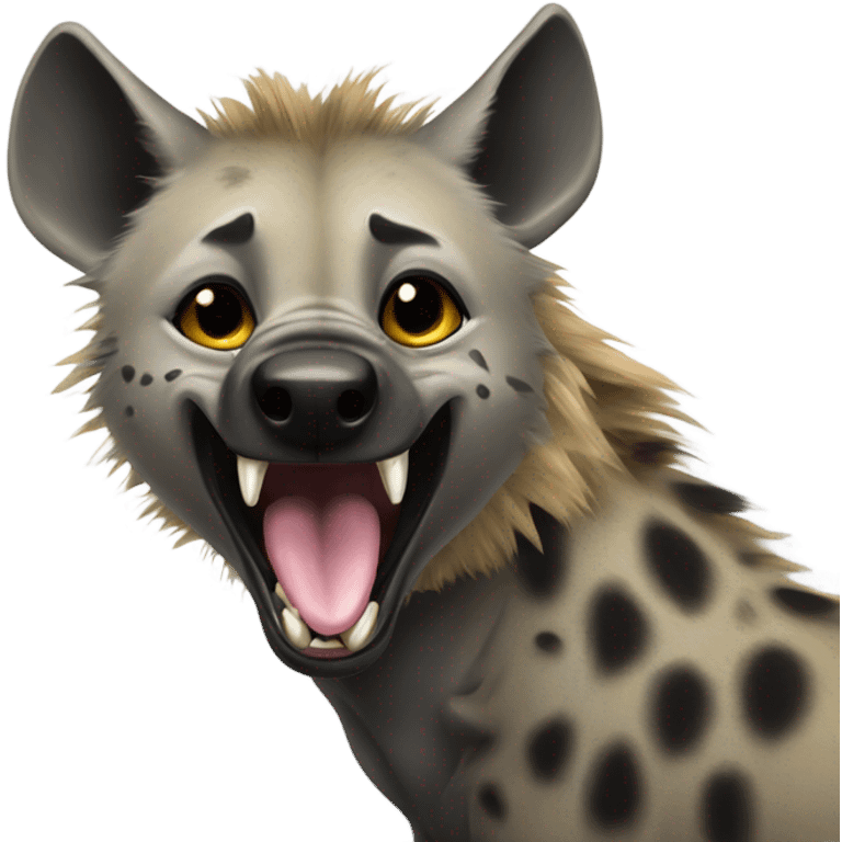 Hyena lick emoji