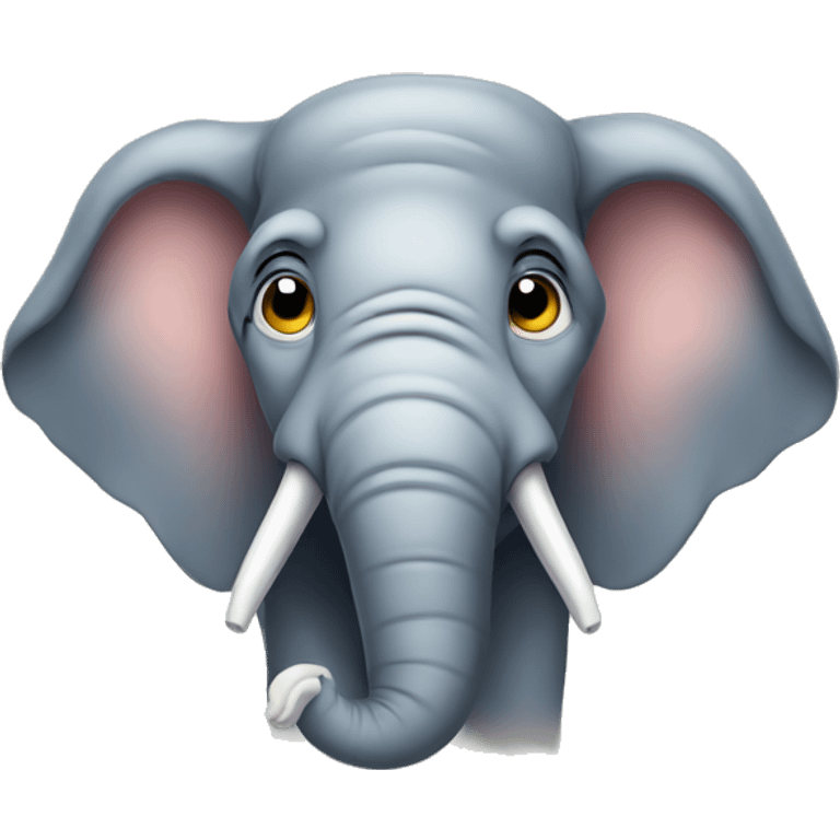 old, sad and tired elephant's face emoji