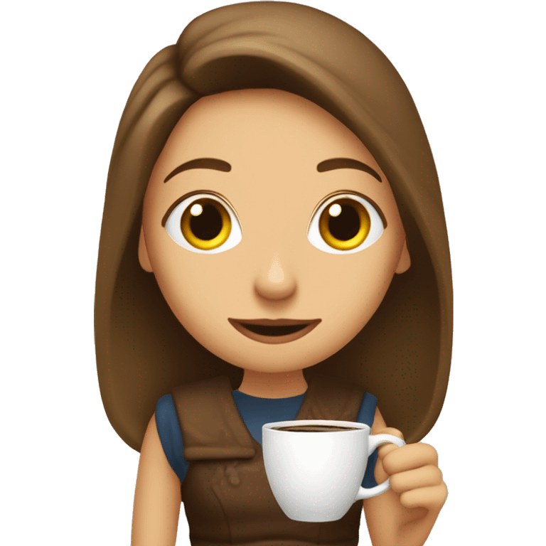  Alica Woonderland drinks coffee emoji