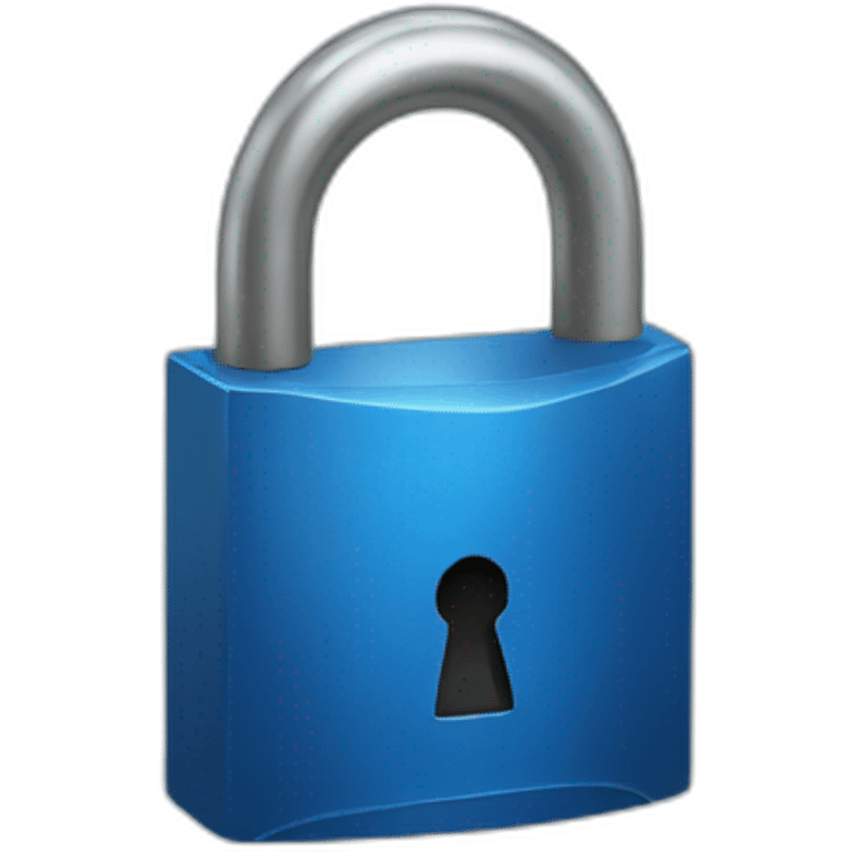 Blue lock emoji