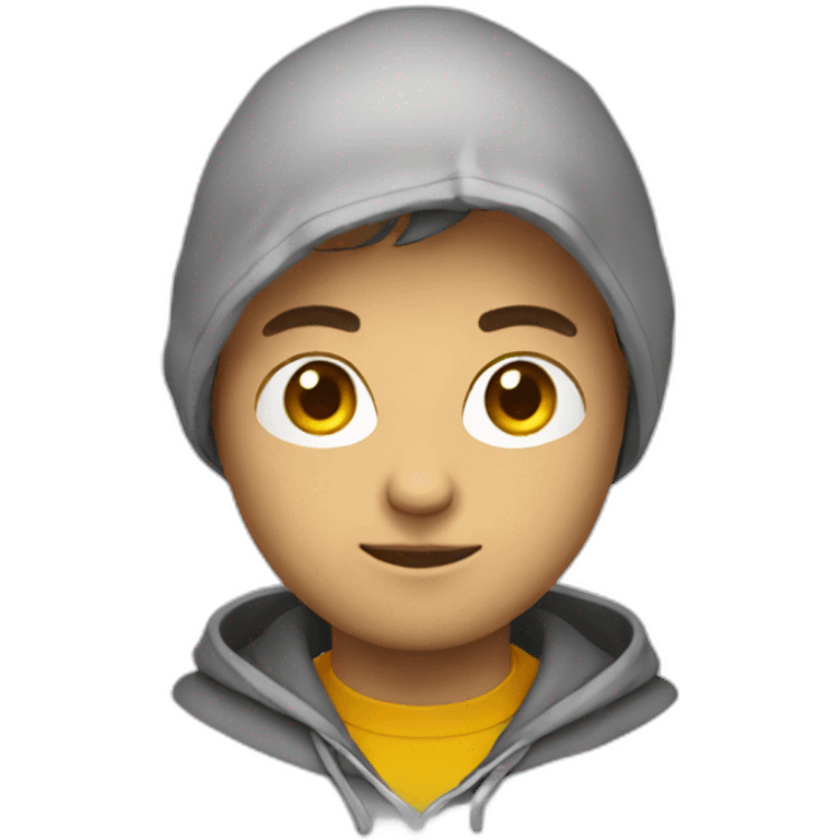 developer with hoodie emoji