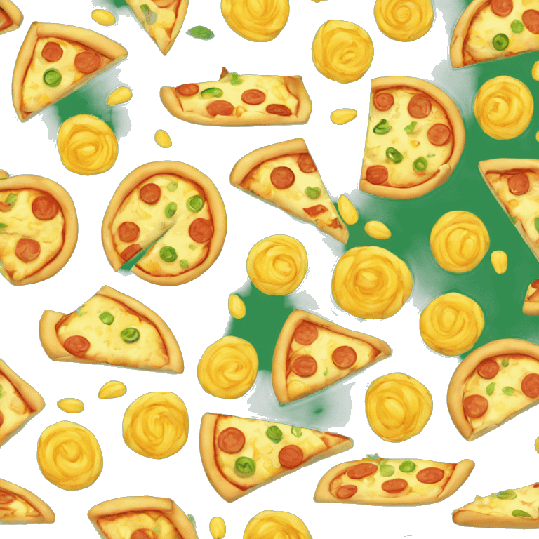 Corn onion pizza emoji