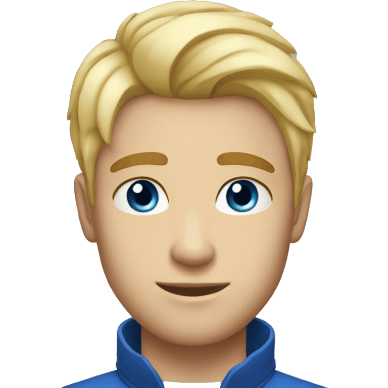 29 year old blonde hair blue eyes man short hair emoji