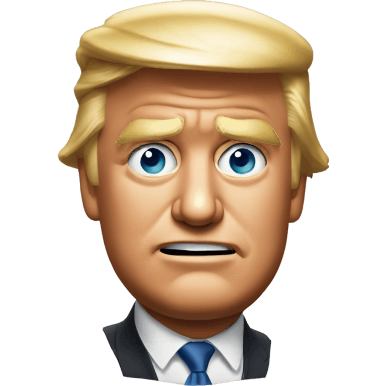 Donald trump Squinting emoji