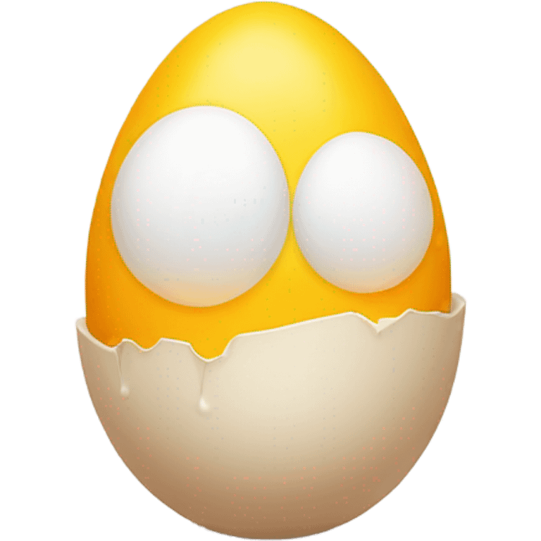 Over easy egg with legs emoji