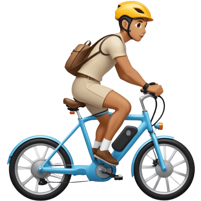 man on electric bike emoji