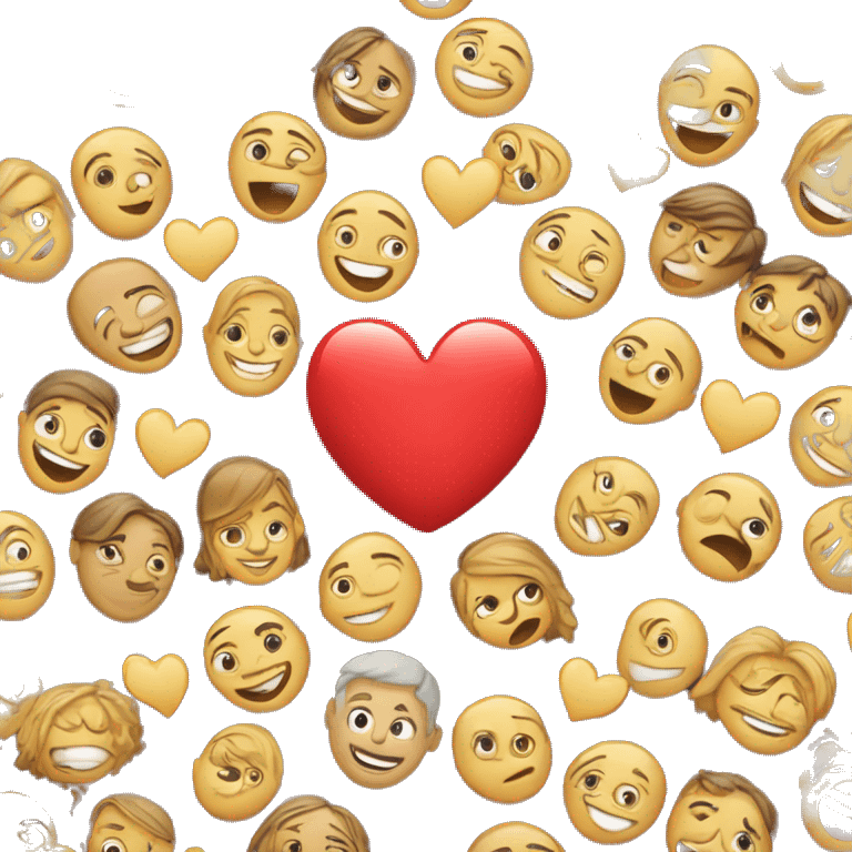 “People are hugging, with a heart above them.” emoji