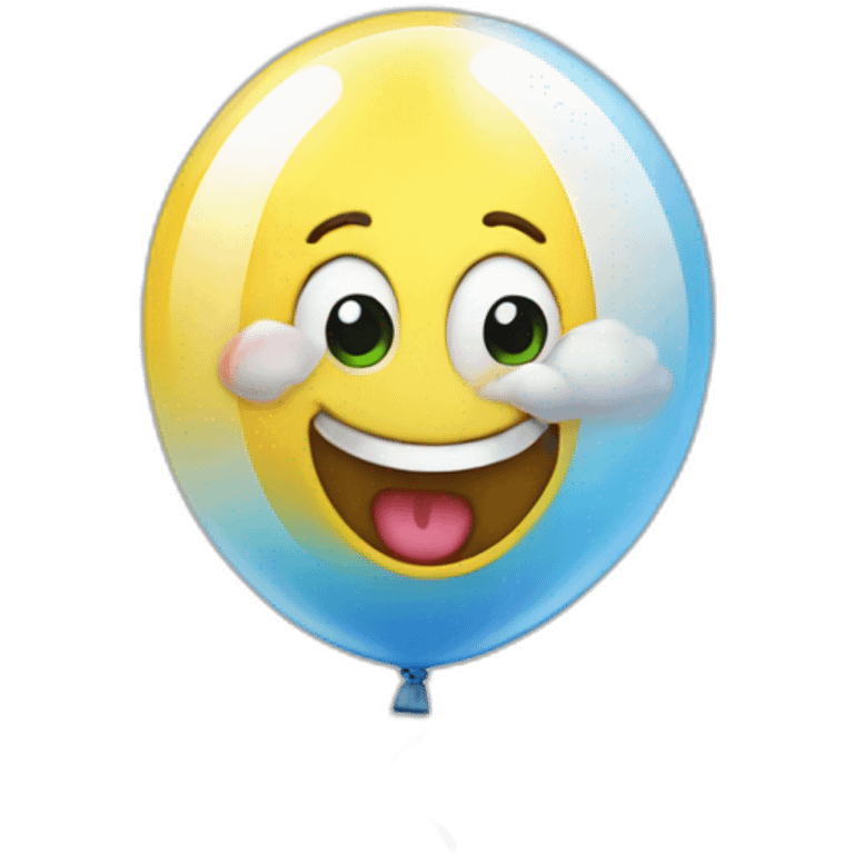 Laughing gas balloon  emoji