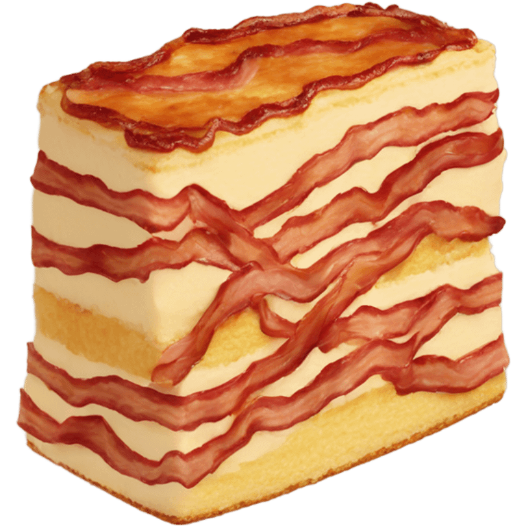 Bacon cake emoji