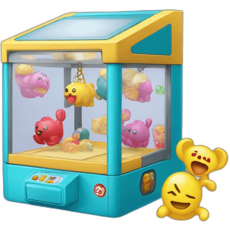 claw machine and gashapon emoji