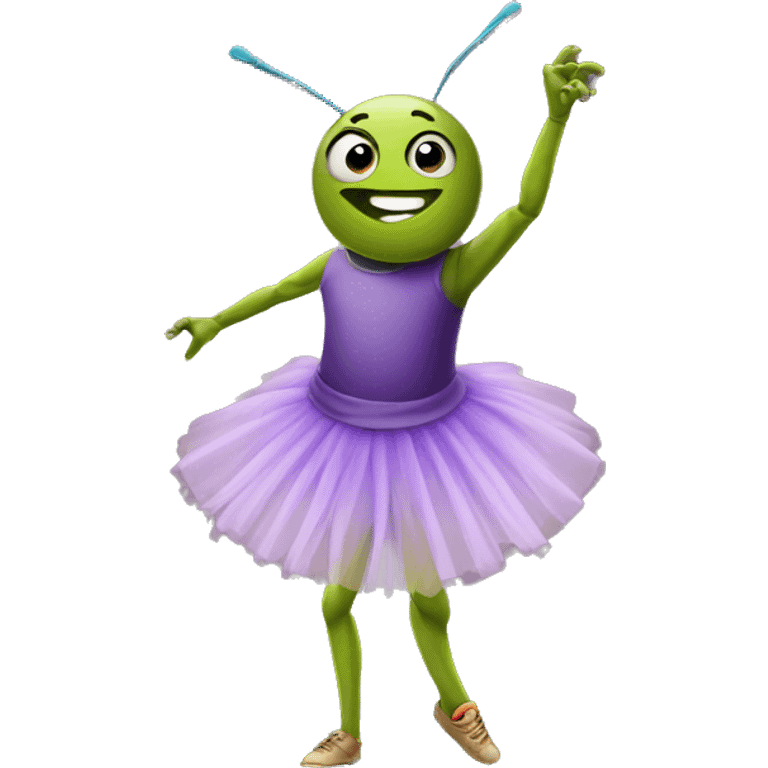 cricket dancing in a tutu emoji