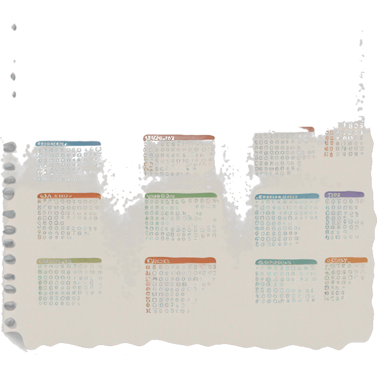 Document list with small floating calendar emoji