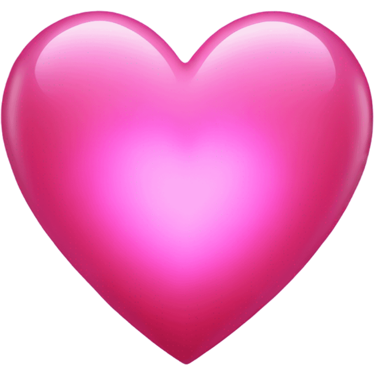 Pink heart with glow emoji