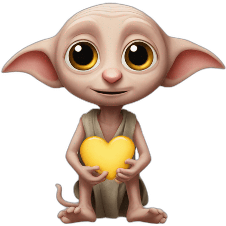 dobby making a heart with his hands emoji