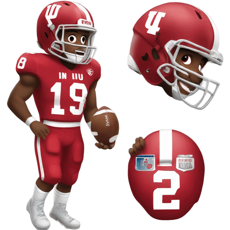 Iu football player emoji