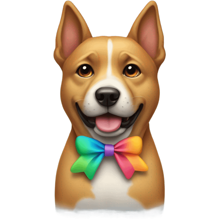 Dog with bow emoji