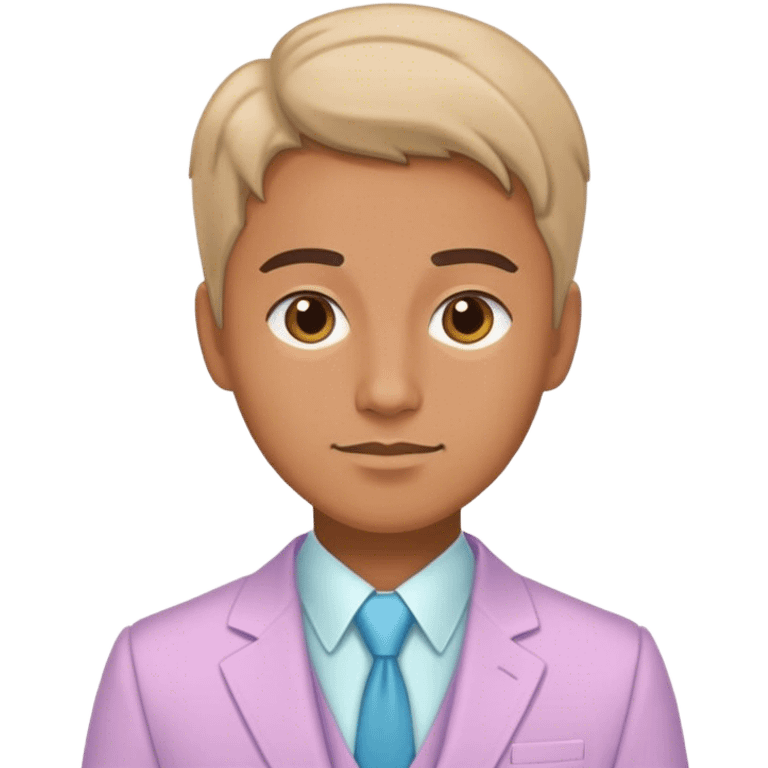 teacher in a pastel suit emoji