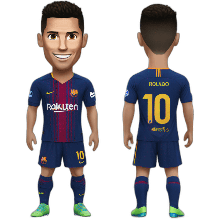 Ronaldo sur Messi emoji