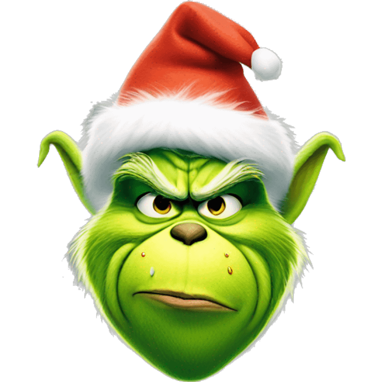 The grinch  emoji