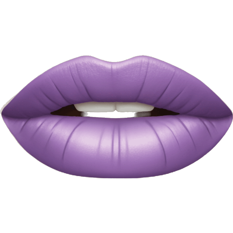 Realistic lilac lipstick emoji