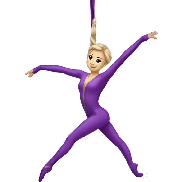 Aerial silks emoji