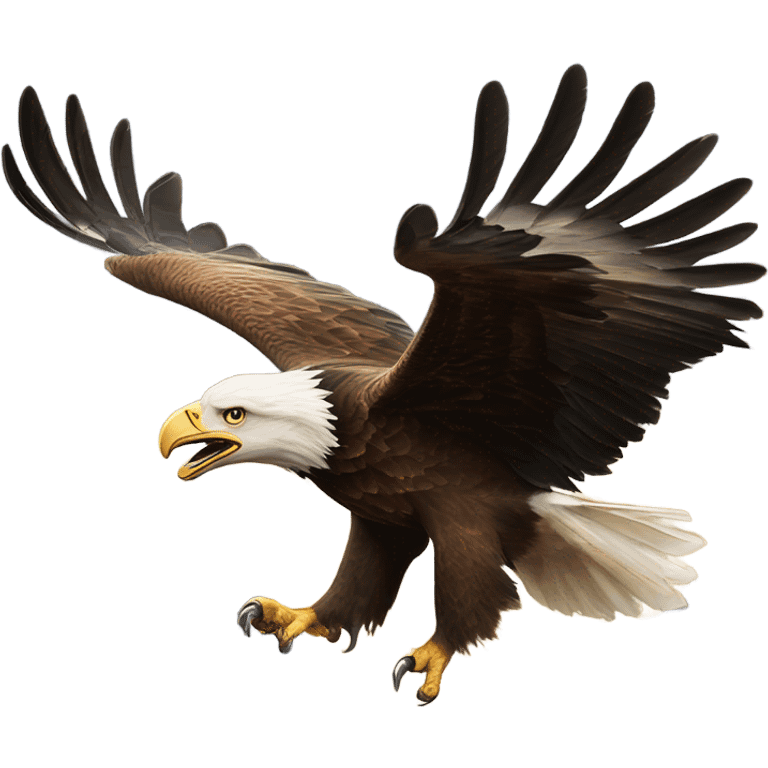 Flying eagle eating a ram emoji