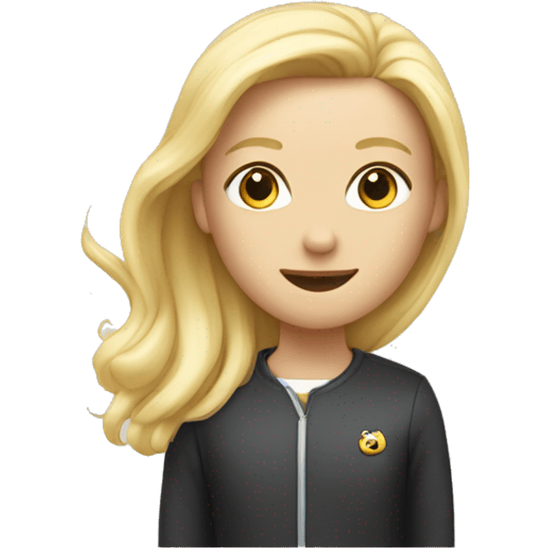 Un mec blond avec une calvitie  emoji