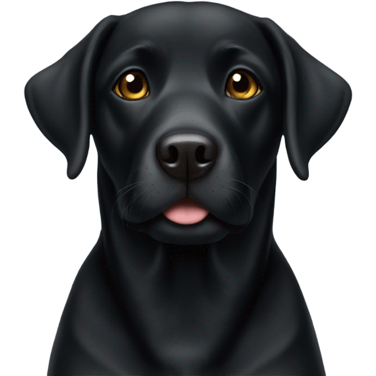 Small black lab emoji