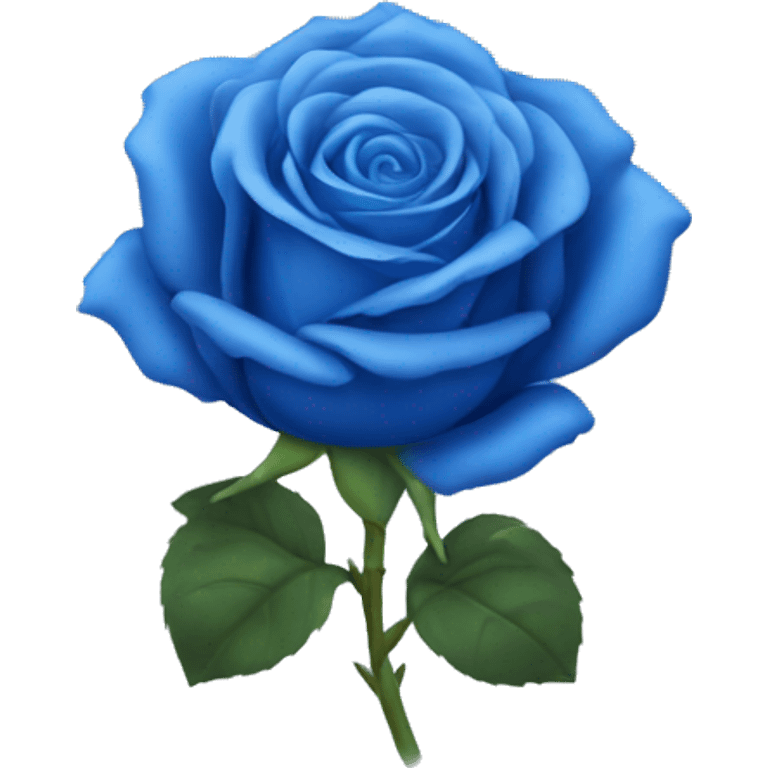 Blue rose  emoji