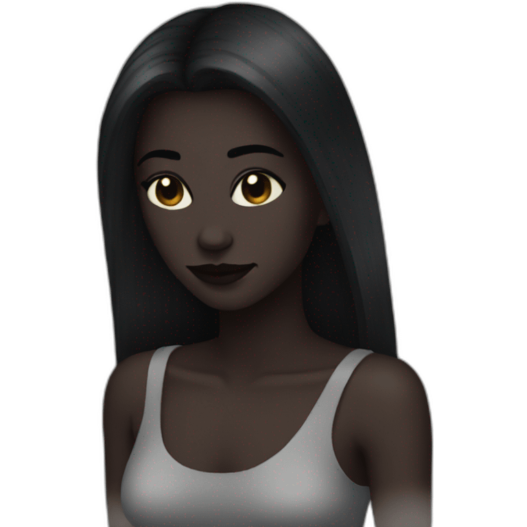 dark aesthetic emoji