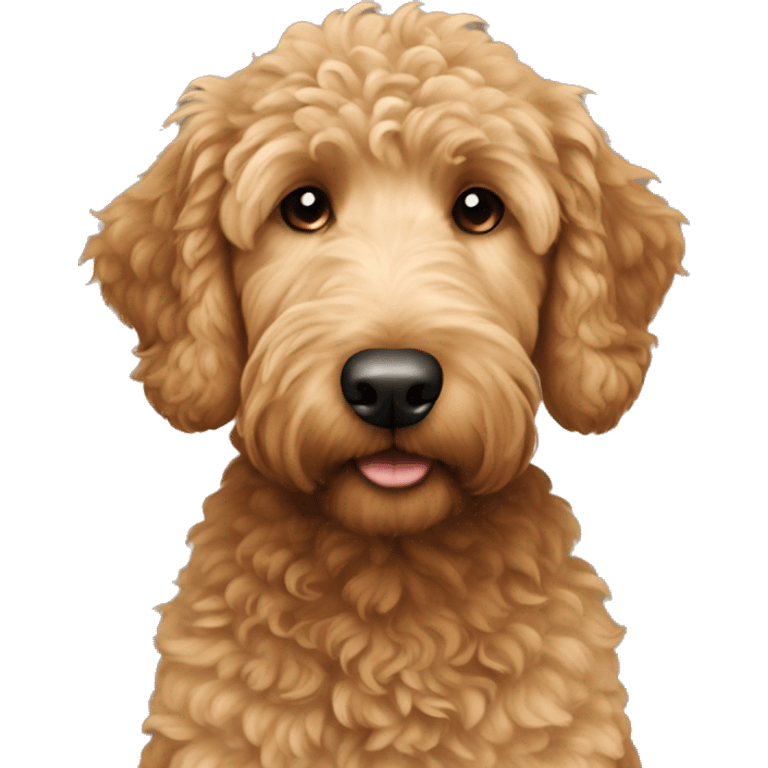 Boy light brown Golden doodle  emoji