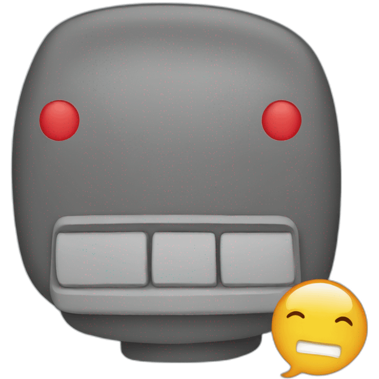 a moai with a comics bubble saying "Bestooo" emoji