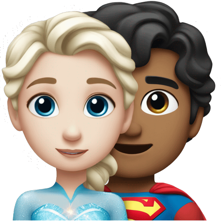 son/daughter of elsa and superman emoji