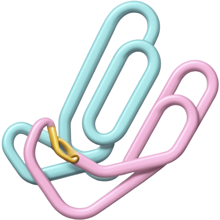 pastel paper clip emoji