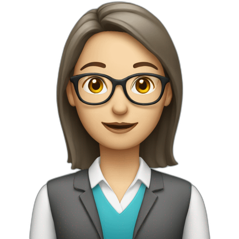 modern primary school teacher emoji