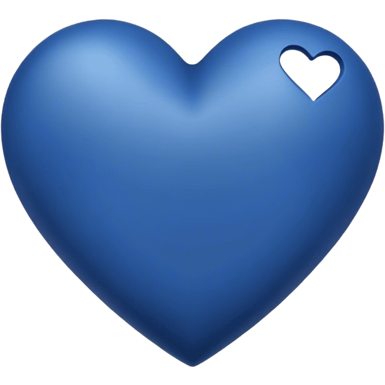 Dark blue heart emoji