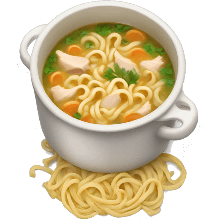 chicken noodle soup emoji