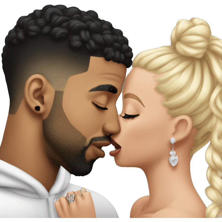 drake kissing 21 savage young emoji