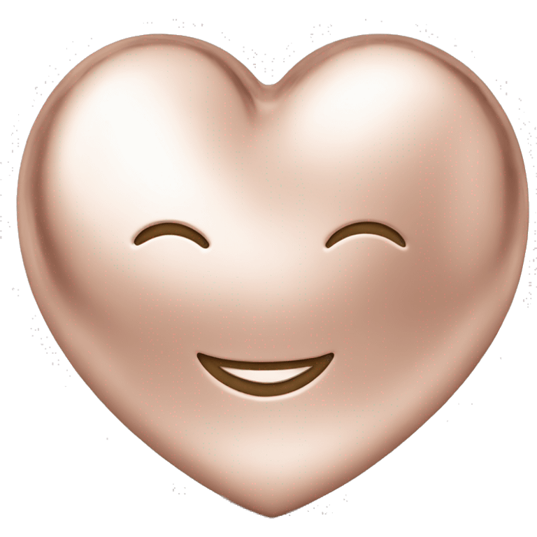 Coeur rose gold brillant emoji