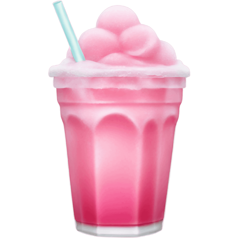 Pink iced drink emoji